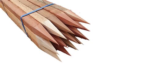 38 mm x 38 mm Hardwood Stakes .